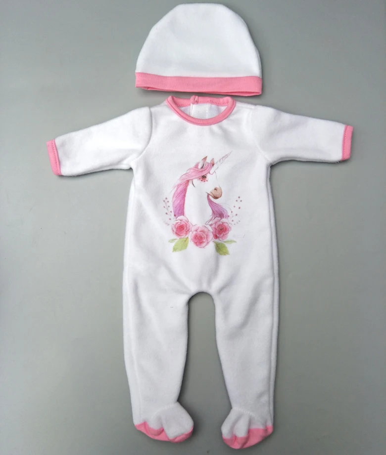 Подходит для 43 см bebe куклы одежда Единорог комбинезоны платье куклы для 1" Девушка Кукла Одежда куклы игрушки костюм - Цвет: b13