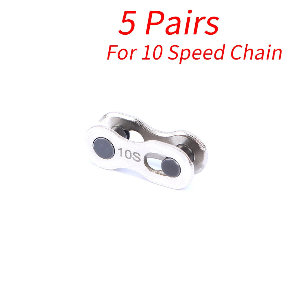 10 speed 5 пар велосипедная цепь быстрое соединение горный велосипед велосипедная цепь отсутствует быстрый соединитель соединяющий главный соединитель для 6 7 8 9 10 11 скоростей - Цвет: 10 speed