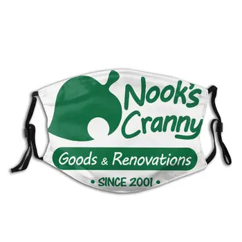 

Nook's Cranny Non-Disposable Face Mask Animal Crossing Anti Bacterial Dustproof Mask With Filters Protection Cover Respirator
