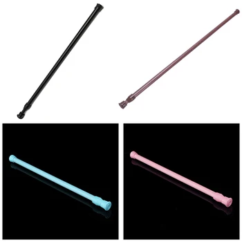 

Extendable Telescopic Spring Loaded Net Voile Tension Curtain Rail Pole Rods,70~120cm,Wood color