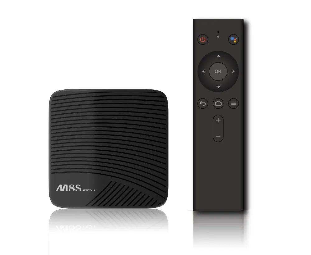  M8S PRO L Smart TV BOX Android TV OS google voice control S912 Octa core 3GB Ram 32GB Rom 4K 3D blu