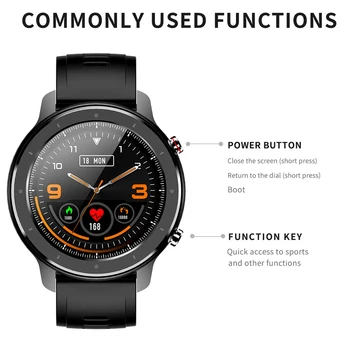 

New F12 Smartwatch Full Touch Round Screen Heart Rate Monitor Bracelet Blood Pressure Monitor Business Sports Smart Watch