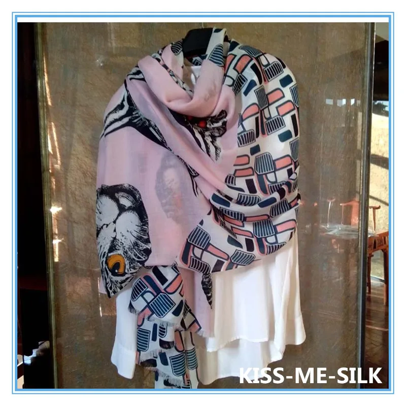 

KMS Civet Super soft 200 yarn water-soluble lamb fur shawl scarf female cashmere texture all-match 100*200CM/120G