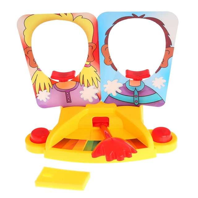 Cake Cream Pie In The Face Family Party Fun Game Funny Gadgets Prank Gags Jokes Anti Stress Toys kids Joke Machine Toy Gift ZXH 3