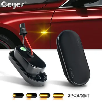 

Ceyes 2pcs DRL Lamp Car Led Dynamic Side Marker Turn Signal Light For Volkswagen VW Golf Passat Seat Ford Skoda Auto Accessories