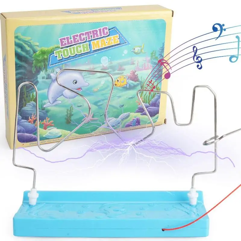 Детская музыкальная ударная игрушка с электрическим током, Электрический лабиринт, детская развивающая игрушка для развития интеллекта, стабильные тренировочные вечерние игрушки