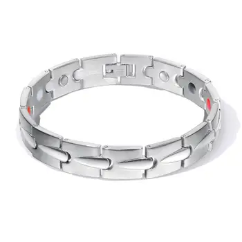

Men Jewelry Bio Energy Gold color Magnetic Health Bracelet Men Bracelets & Bangles Stainless Steel Bracelets For Women