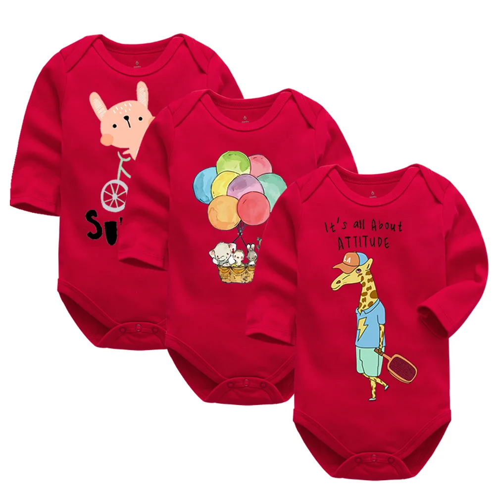 

Newborn Bodysuit Baby Girl Boy Clothes 100%cotton Cartoon print Long sleeves Infant Clothing 1piece 0-24 months