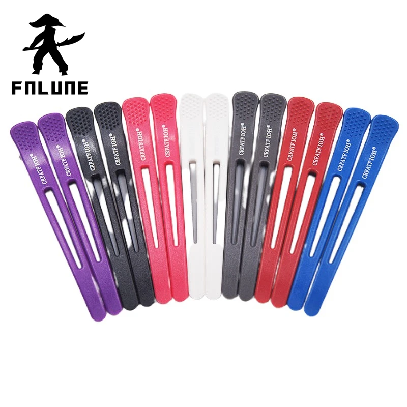

FnLune Plastic Hair Clip Hairdressing Clamps Claw Hair Section Clips Grip Cutting Barbers for Salon Hair Styling Accessories