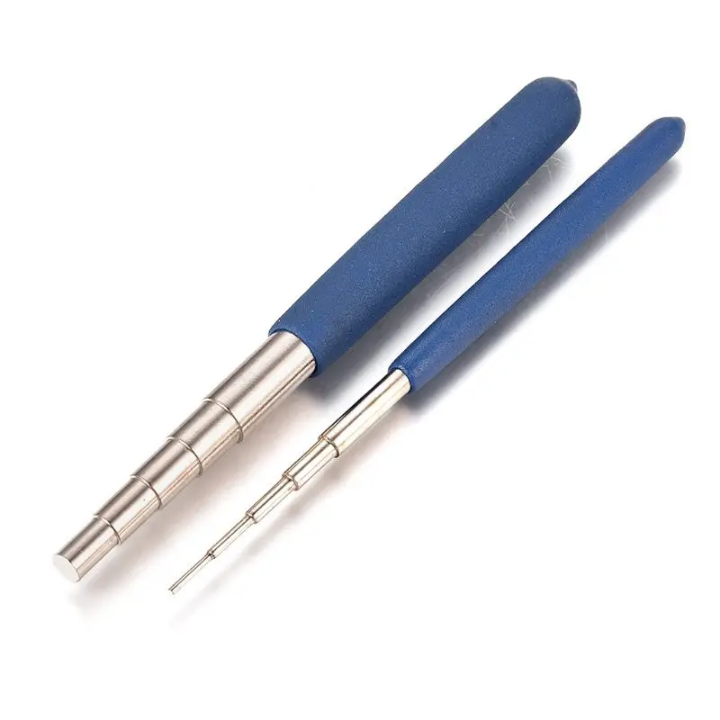 

2Pcs 10 Sizes Wire Ring Wrapping Step Mandel Steel Round Bead Working Loop Jump Ring Metal Jewelry Forming Tools