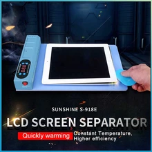 Separador de pantalla SUNSHINE S-918E, almohadilla separadora LCD, color azul, herramienta para escenario de calefacción, apto para iPhone y iPad
