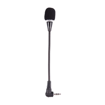 

Flexible 3.5mm Jack Mini Microphone Mic For PC Laptop Desktop Skype Yahoo Black