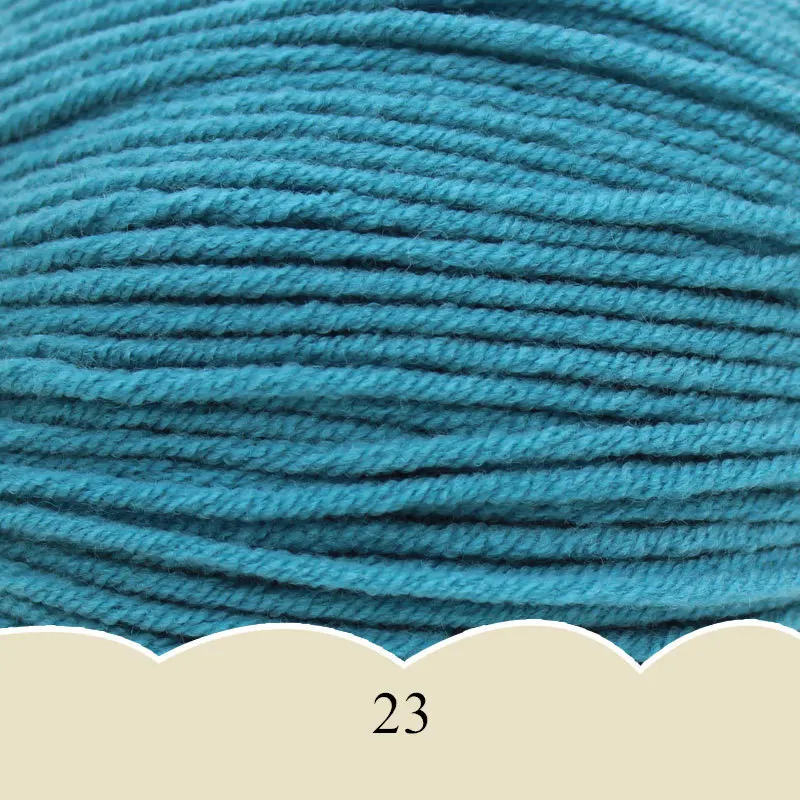 50 г Высокое качество DIY хлопчатобумажная пряжа вязание крючком ручной вязаный свитер хорошая упорная нить - Цвет: 23 1pc