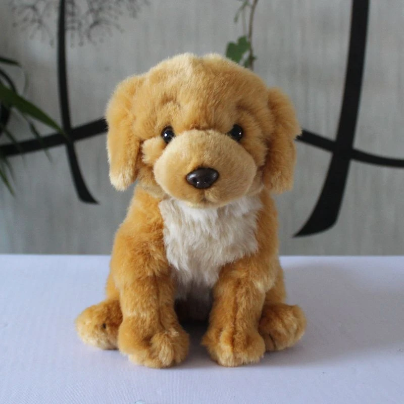 ソフトとかわいいぬいぐるみ動物のおもちゃ実生活ゴールデンレトリバー犬人形子供たちのおもちゃブラウンラブラドール現在 Stuffed Plush Animals Aliexpress