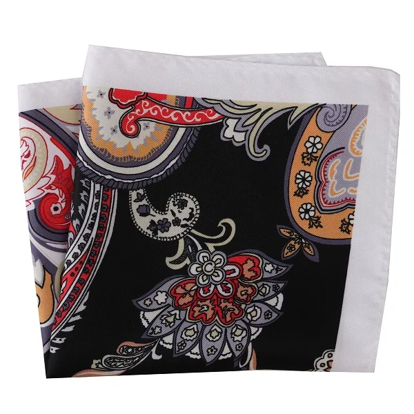 DPH147 Pocket Square Портной Смит мужской роскошный костюм карманные квадраты 30x30 см Большой размер Бизнес Печатных Цветочные Пейсли Твердые в горошек платки полотенце для сундуков - Цвет: DPH147 Pocket Square