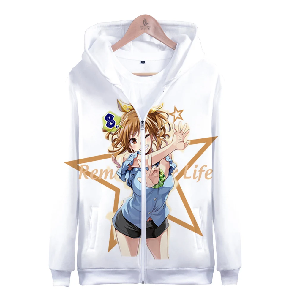 

New Arrival Remake Our Life 3D Zipper Hooded Sweatshirt 2021 New Casual Casual Pullovers Clothes