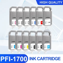 Cartouche d'encre rechargeable PFI 1700 PFI1700 avec puce, pour Canon Pro 2000 4000s 4000 6000s Pro 6000 2100 4100 12 couleurs/ensemble 
