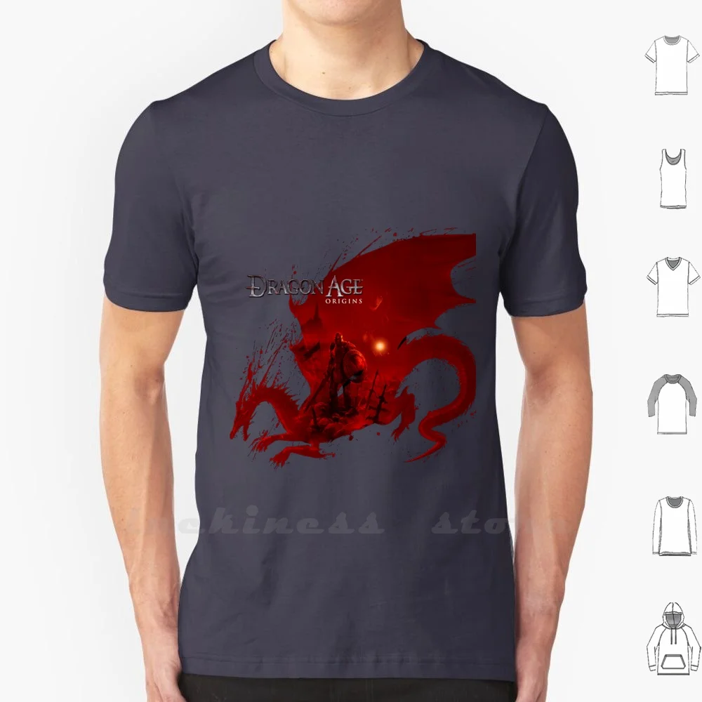 Dragn Age Origins T Shirt Custom Design Print Dragon Adge Origins Christmas Videogames Snow Winter Fun