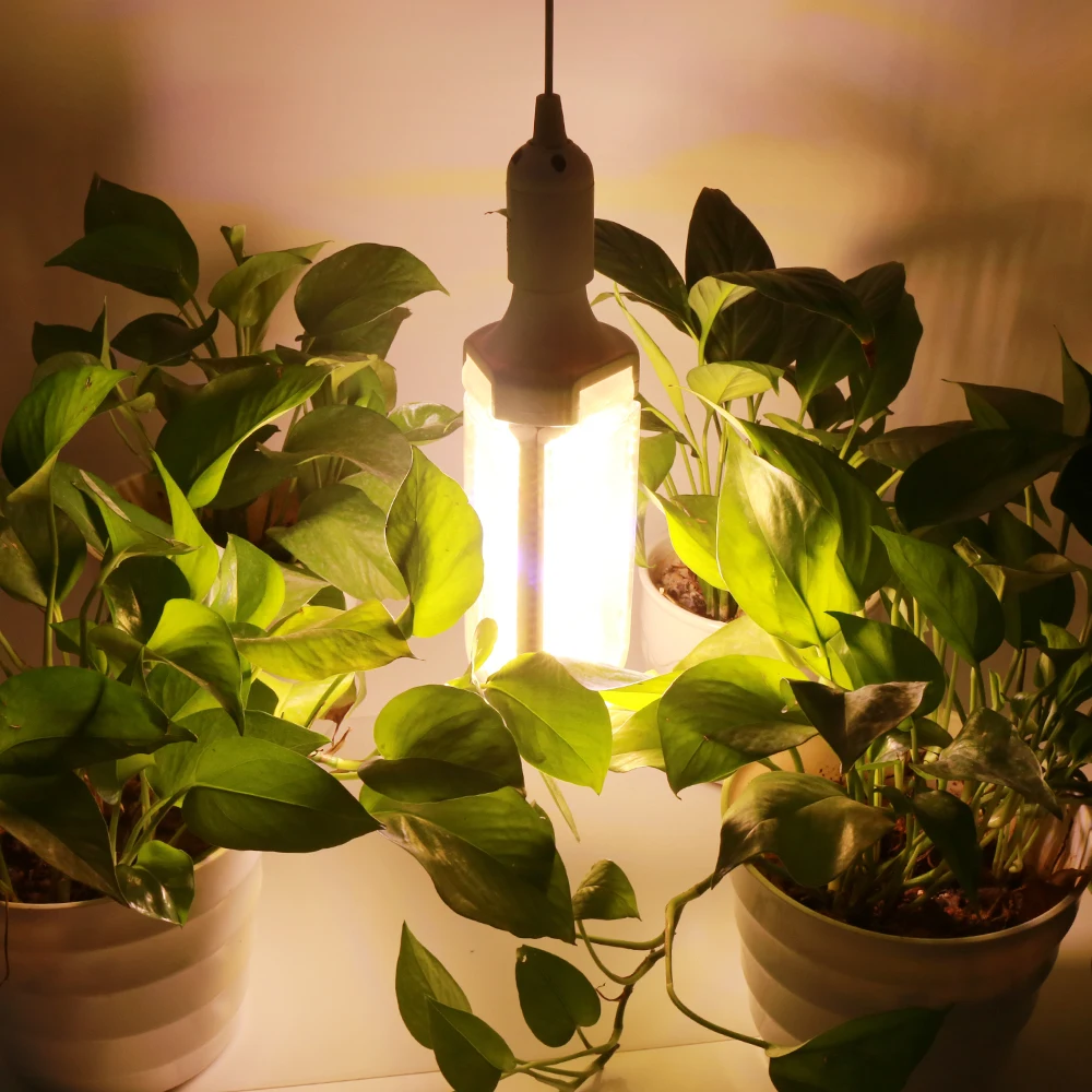 LED Grow Light Dual Chips Grouping,Timer Humidity Monitor Full Spectrum Growing Lamp for Hydroponic Indoor Plants Veg and Flower