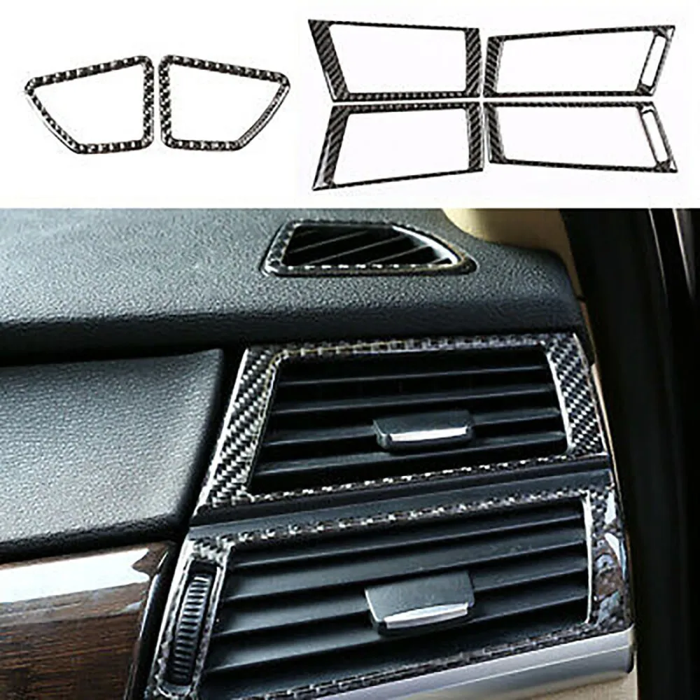 16X Carbon Fiber Full Interior Trim Cover Trim For BMW X5 E70 X6 E71