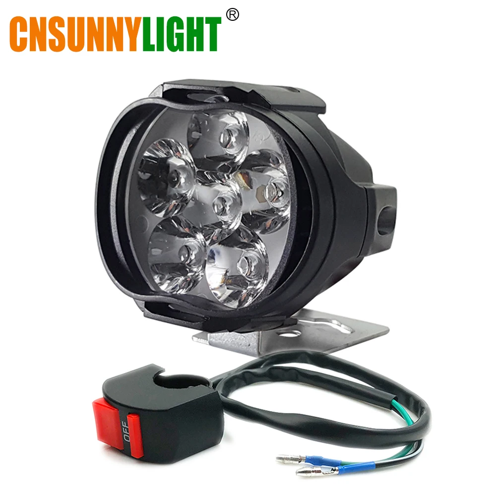 

CNSUNNYLIGHT Car LED Work Light Fog Lamp 8W Motorcycle Scooter Spotlight Headlights Super Bright 1000Lm Waterproof Auto Lighting