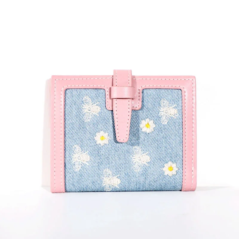New Fashion Ladies Wallets Hit The Color Fresh and Artistic Ladies Clutch Bag Girl Gift Coin Purse Card Holder
