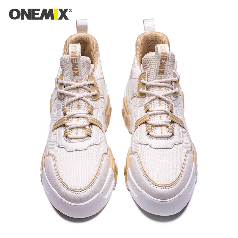 ONEMIX/спортивная обувь для мужчин в стиле ретро; белые кроссовки; спортивная обувь для спортзала; женская обувь на платформе; Уличная обувь для тренировок; обувь для бега