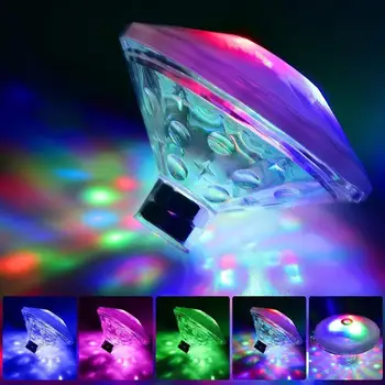 

7 Lighting Mode RGB Color LED Light Bathtub Swimming Pond Floating Night Lamp Colorful water float light baby shower light