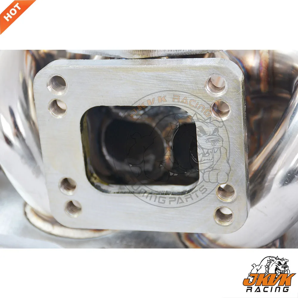 JKVK гоночный коллектор из нержавеющей стали T3 T4Turbo для 180sx 200sx silvia CA18DET Топ mount1989-1998
