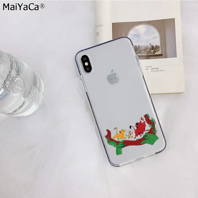 MaiYaCa Король Лев Лучший Прозрачный чехол для телефона для Apple iphone 11 pro 8 7 66S Plus X XS MAX 5S SE XR Чехол для мобильного телефона s