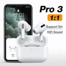 אוויר Podding פרו 3 אלחוטי אוזניות Bluetooth אוזניות אוזניות חכם מגע Aire אוזן ניצני עם מקרה עבור טלפון אנדרואיד pod פרו