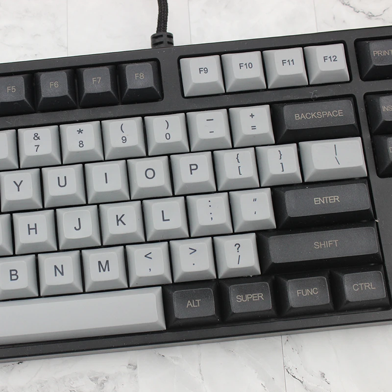 DSA светильник серый черный клавишный колпачок PBT топ лазерная гравировка