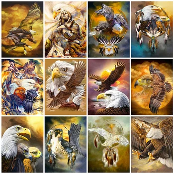 

Evershine Full Square/Round Drill 5D DIY Diamond Painting Eagle Diamond Embroidery Animals Cross Stitch Kit Home Decor Gift
