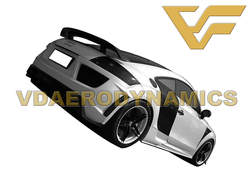 Подходит для 07-14 Audi TT TTS VAD-GT углеродного волокна спойлер на задний багажник, крыло-3 вида стилей
