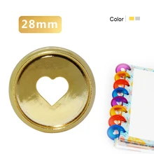 Fromthenon 11 шт. в форме сердца диск-Переплет планировщики эспандер переплет Кольца грибные отверстия Аксессуары для ноутбуков школьные принадлежности