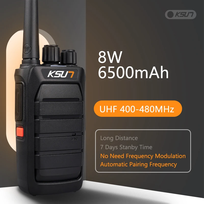 KSUN-walkie-talkie de largo alcance, estación de Radio CB UHF, combina automáticamente con frecuencia