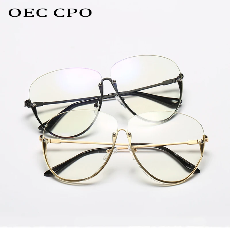 white half frame glasses