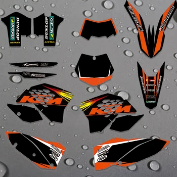 

EXC 08-11 Motorcycle Decal Sticker For KTM EXC 125 150 250 350 450 2008 2009 2010 2011
