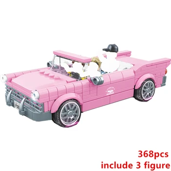

2020 NEW Technic serise Pink Convertible Famous Supercar Speed Champion Race Racing Car Sports Building Blocks Bricks Kits Model