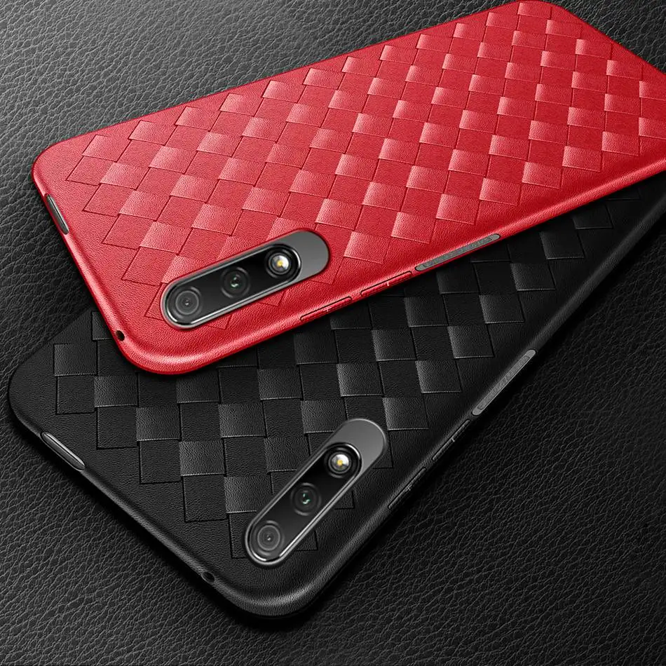 Роскошный тканый чехол для Huawei Honor 9X 9 X Pro HLK-TL00/10 мягкий силиконовый Global Honor9X Premium
