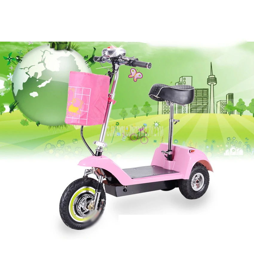  Adult Mini Foldable Electric Scooter 3 Wheel Lady Women Mini Electric Bike Bicycle Instead Of Walki