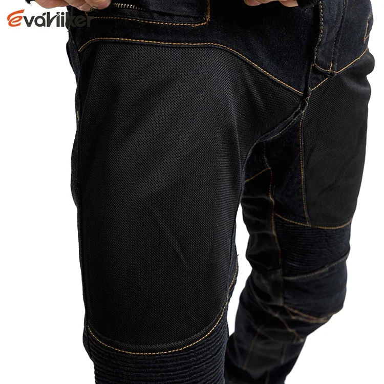 NEW 719 Breathable net Jeans Men's Motorcycle Protection Pants Summer ventilation moto riding pants with Prote