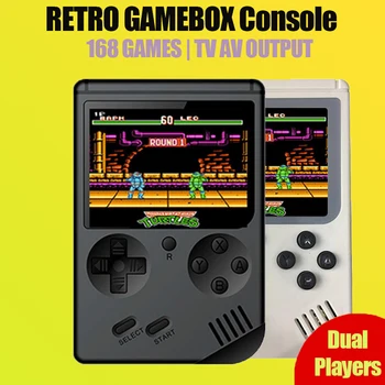 

RS-6A Mini Retro Handheld Game Console Player 3 inch Portable Classic Game Controller 168 Games Support FC NES TV AV Output