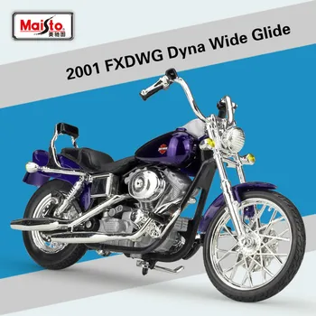 

MAISTO 1:18 HALLEY 2001 FXDWG Dyna Wide Glide Diecasts Motorcycles for Kids Simulation Alloy Model Toy and Gifts Free Shipping