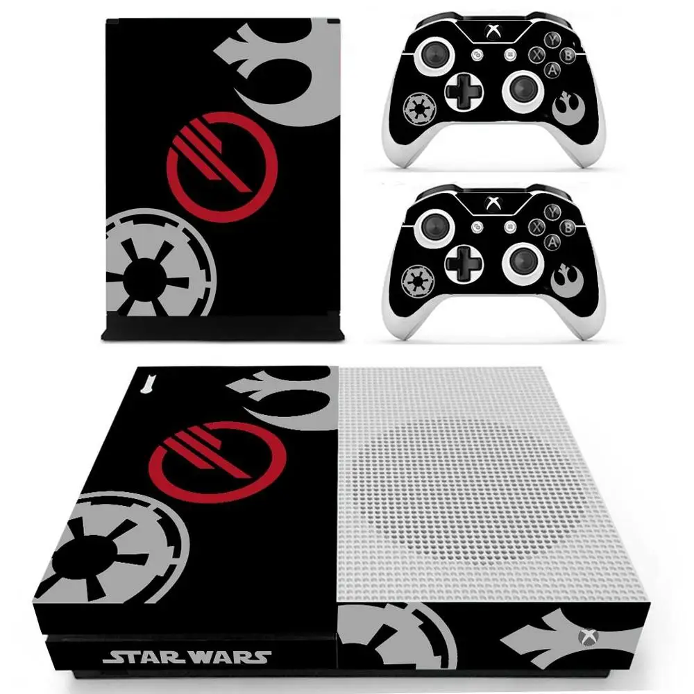 Пленка Звездные войны наклейка для Xbox One S консоль и Kinect и контроллеры для Xbox One тонкая кожа Наклейка виниловая - Color: YS-xboxoneS-0982