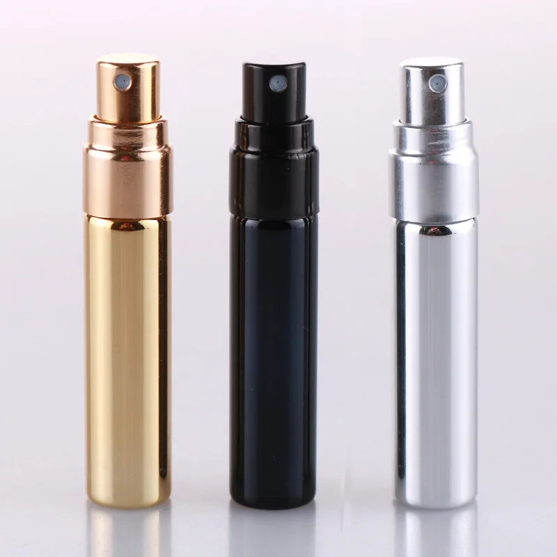 

150x Diameter 14mm tube,UV glass spray bottle,5ml portable cosmetic bottle, spray bottle,aluminum cover.Multicolor optional