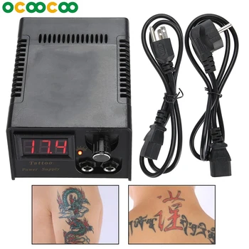 

Professional Digital Tattoo Machine Power Supply LCD Tattoo Gun Power With Cable Permanent Make Up Tattooo Power Supply