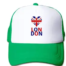 Унисекс Кепка водителя грузовика Love London Женская Регулируемая сетчатая Кепка модная Кепка водителя грузовика