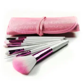 

8 Pcs Pink Pro Makeup Brushes Set Eyeliner Eyelash Eyebrow Brushes Eyeshadow Cosmetic Brush Kit + Pink Case