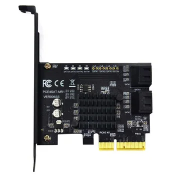 

Expansion Card SATA 3.0 Extended IPFS Riser Card Hard Disk Adapter Drive Data Transfer 4 Port 6G To PCI-E 88SE9230 For RAID Card